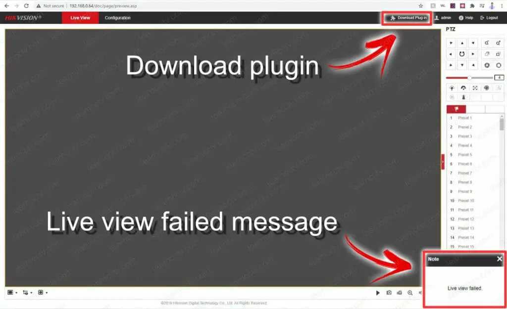 HikVision download plugin failed