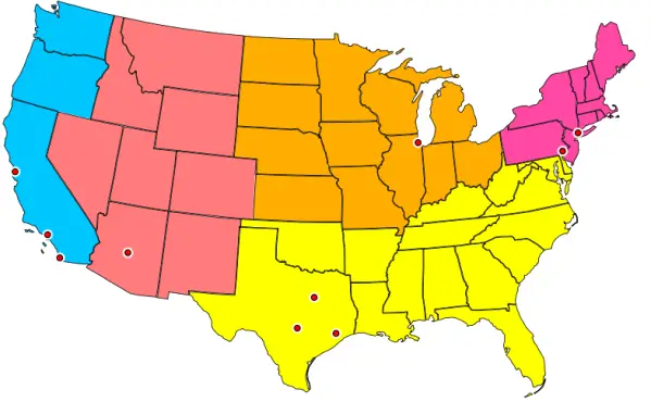 USA Map by State