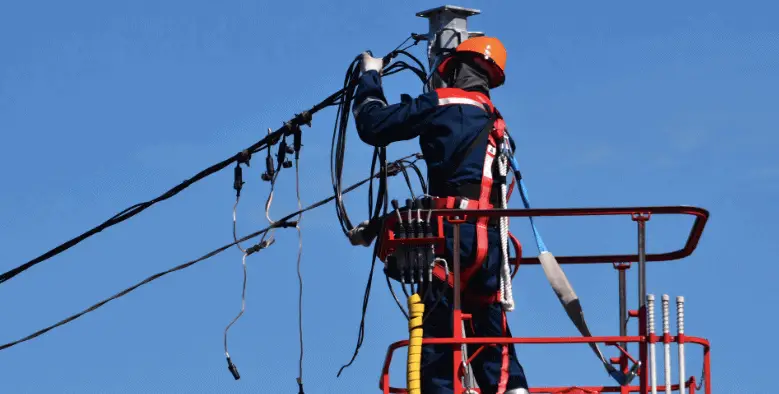 electrician working on wires