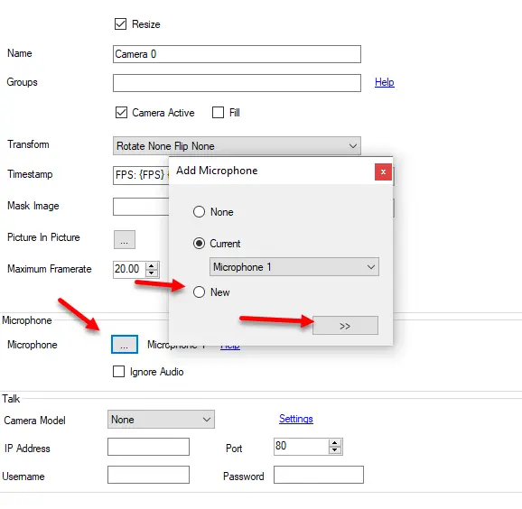 setting up microphone