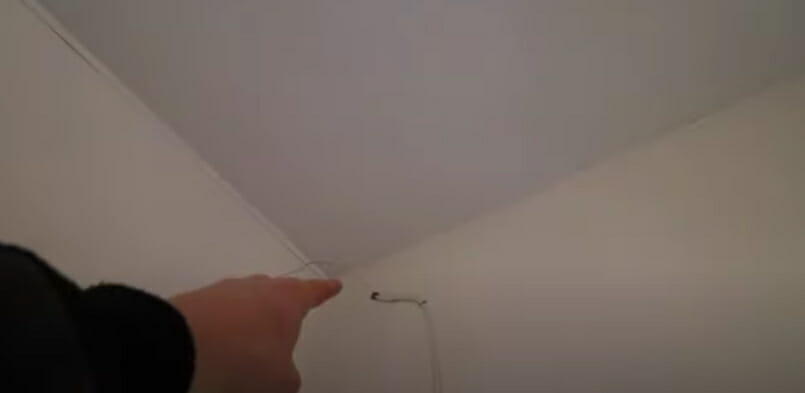 pulling wire from the attic