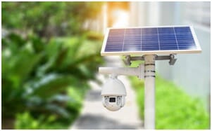 solar powered security camera