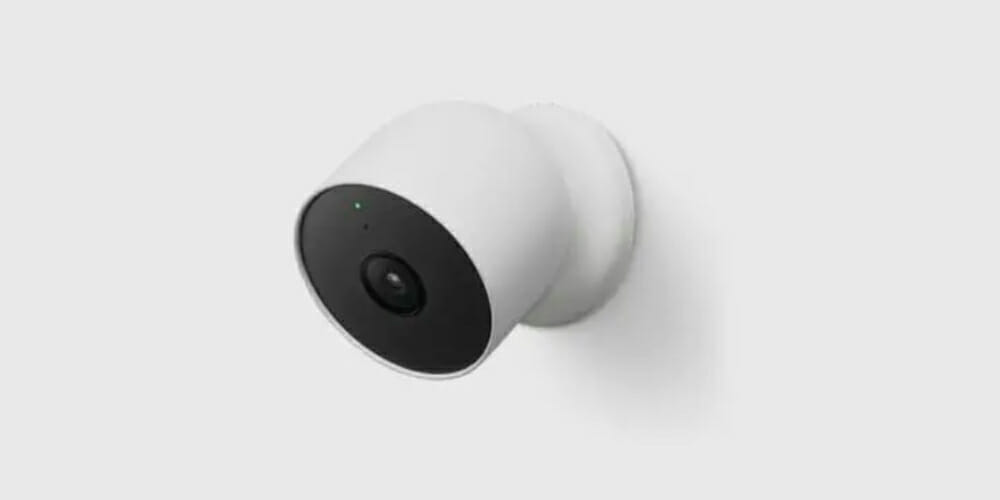 google nest device mounted on white wall