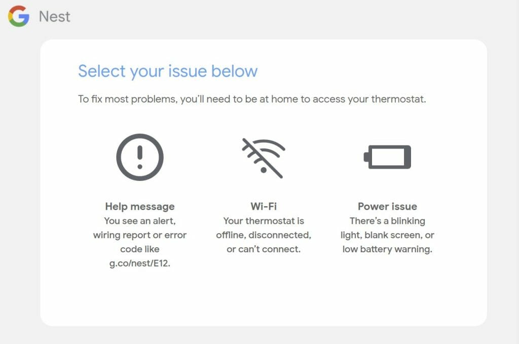 nest google troubleshooting