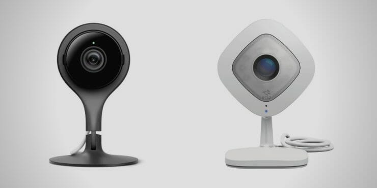 Google Nest Camera and Arlo Q Camera