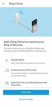 Ring chime