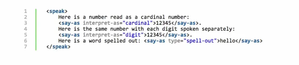 speak html tag code for Alexa