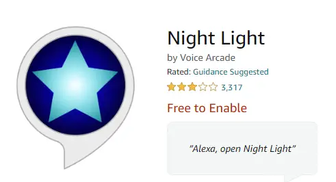 alexa night light - amazon free