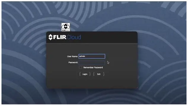 FLIR cloud window setup