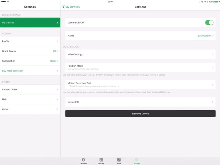 arlo desktop setting