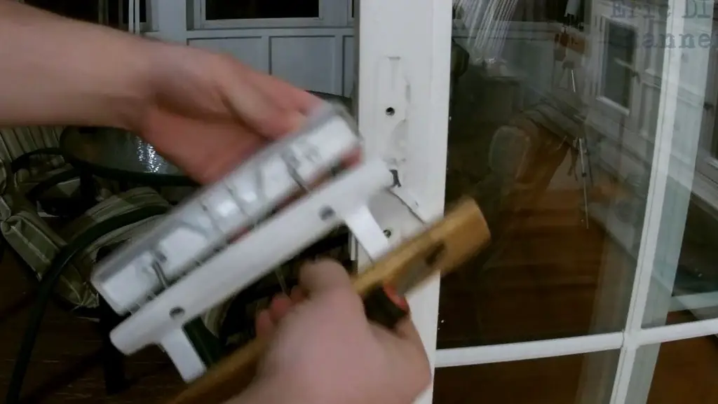 removing the sliding door handle