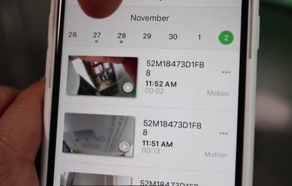 view arlo security camera footages on the phone