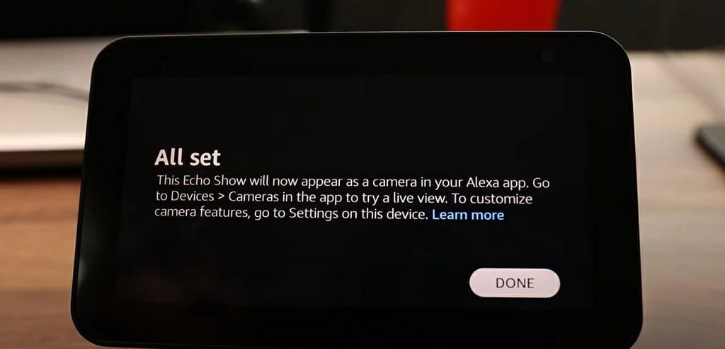 all set notification for echo show