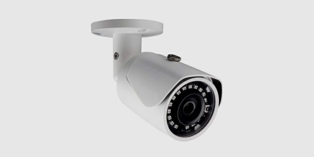 security camera in white color