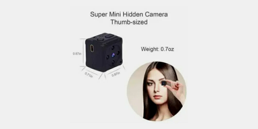 thumb-sized mini hidden camera
