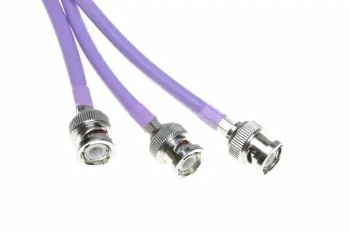 BNC connector in lavender color