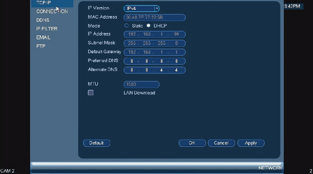 checking lorex IP address