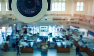 cctv camera in inside a post office