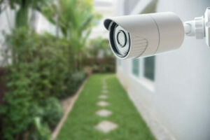 cctv installed at the side of the house
